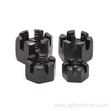 Black oxide coating Hexagon slotted castle nuts GB6178